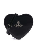 Vivienne Westwood Louise Heart Shiny Patent Crossover taske black