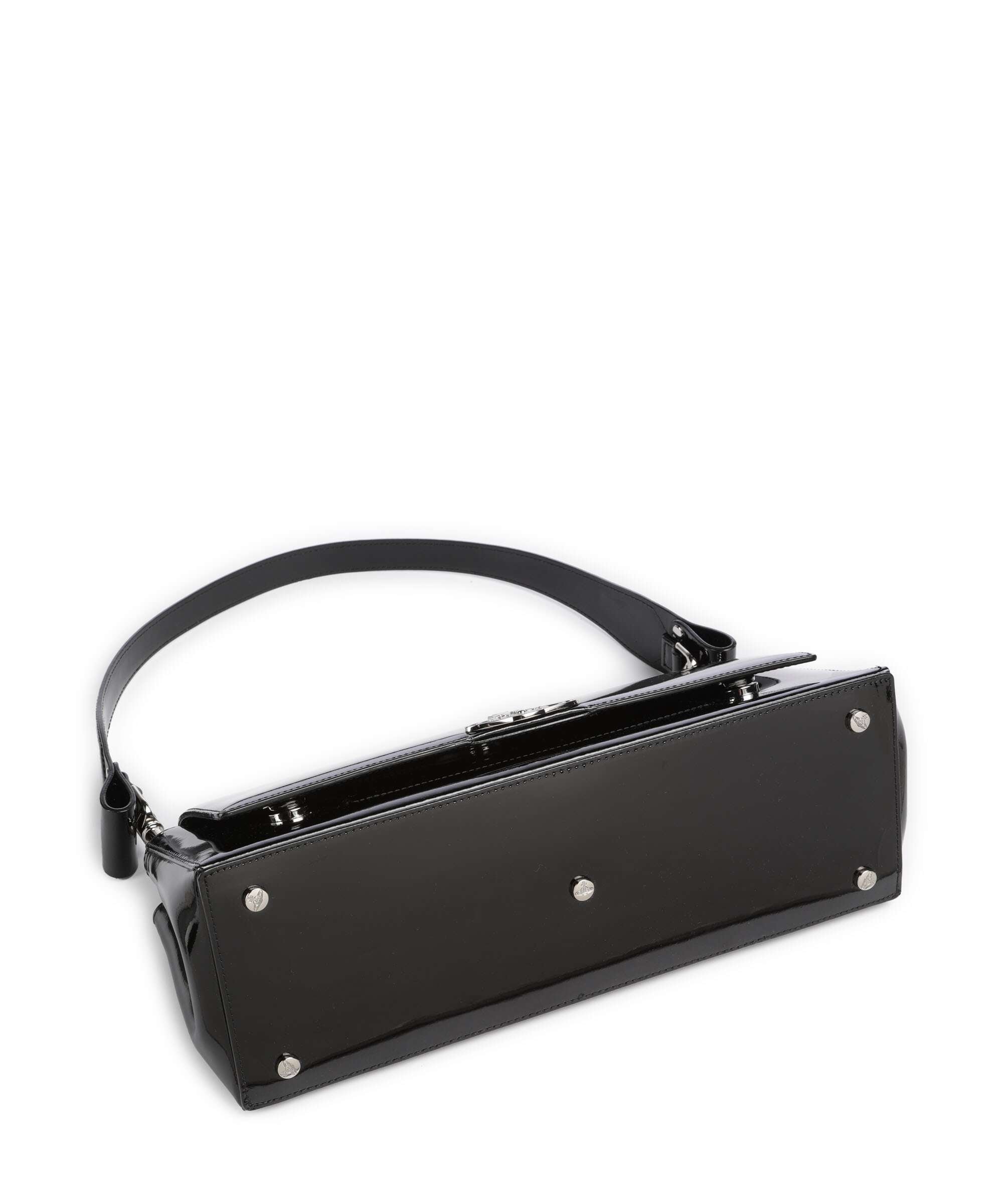 Vivienne Westwood Hazel Shiny Patent Large Shoulder bag black