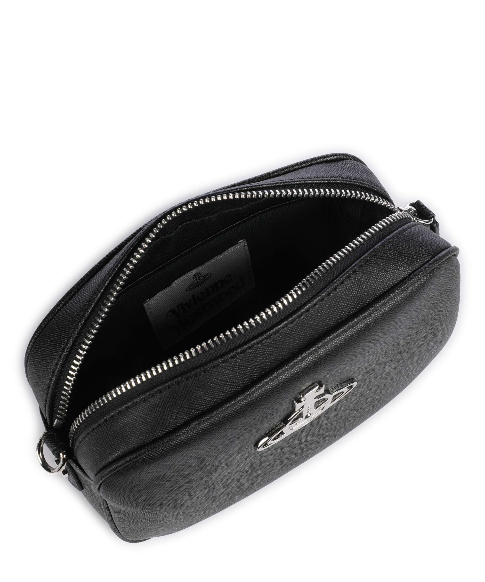 Vivienne Westwood Anna Saffiano Crossbody bag black