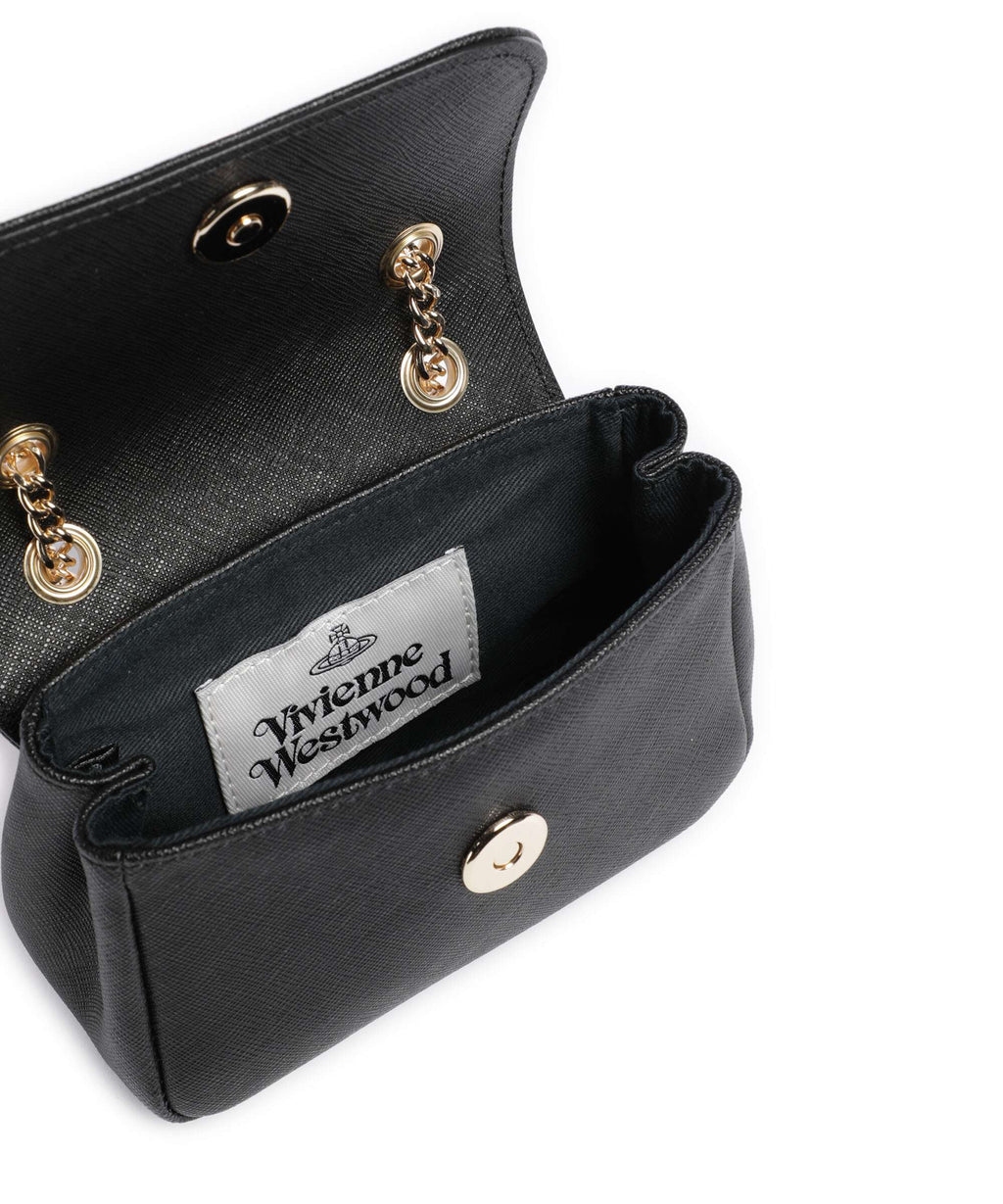 Vivienne Westwood Saffiano Small Shoulder bag black