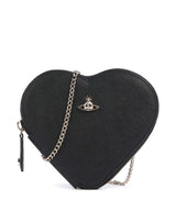 Vivienne Westwood Saffiano Heart Crossover taske black