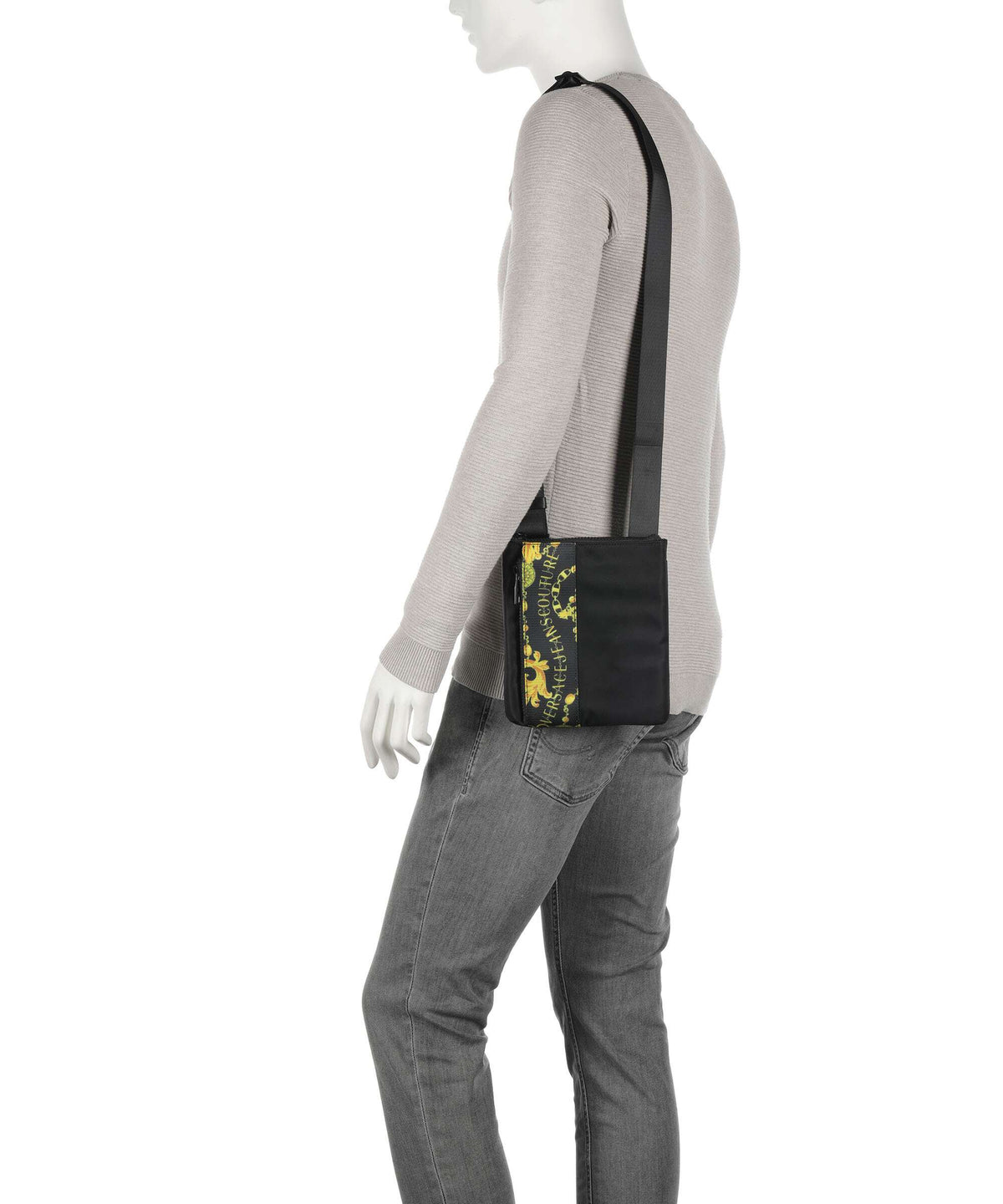 Versace Jeans Couture Iconic Logo Crossbody bag black/gold