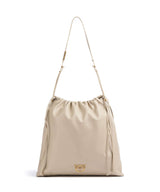 Pinko Extra Slouchy Bucket taske beige/grigio fumo/antique gold