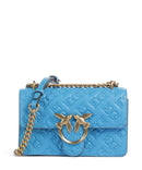 Pinko Love One Mini Skuldertaske azzurro dresda/antique gold