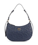 Pinko Half Moon Mini Skuldertaske blu indaco ombroso/antique gold