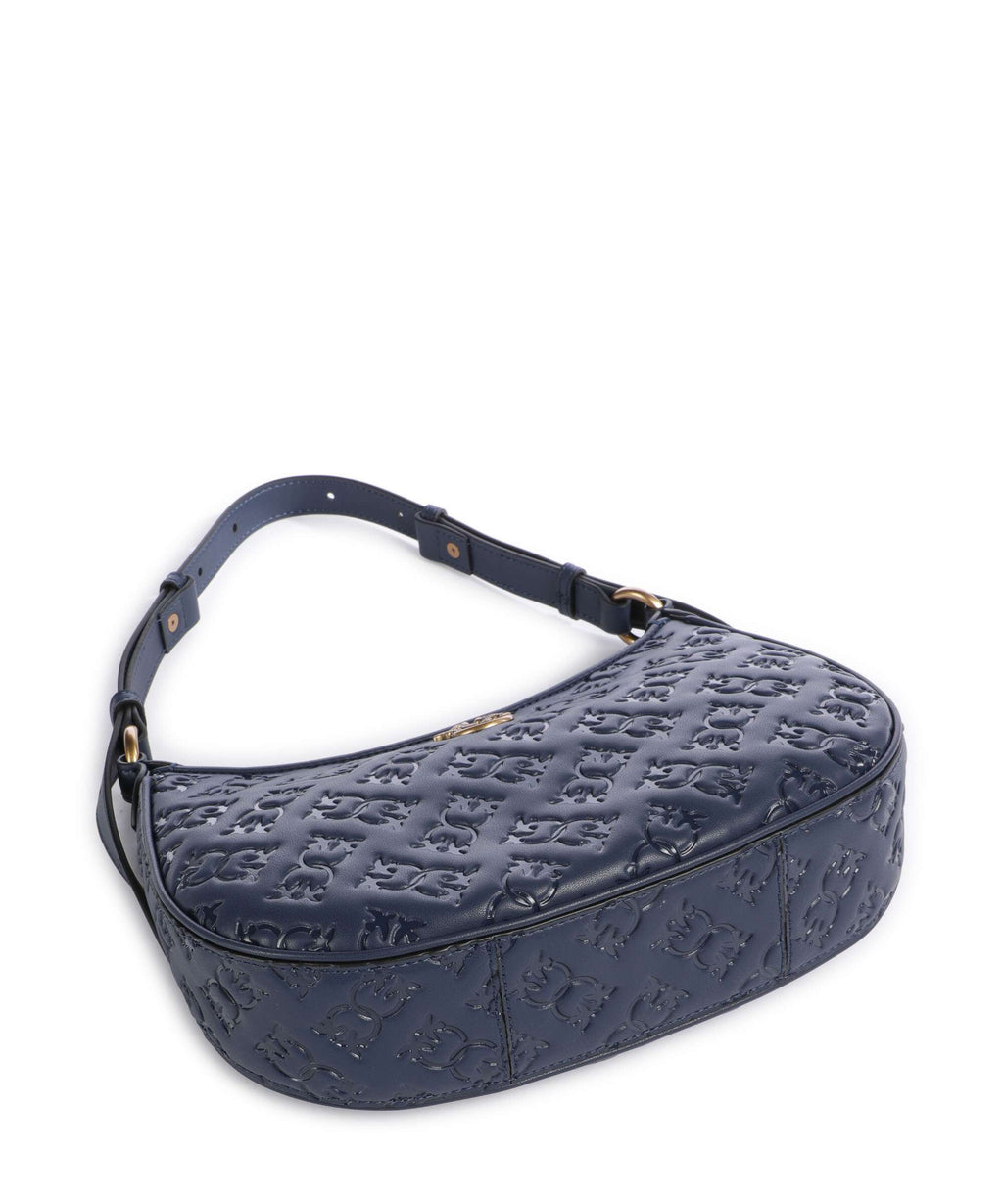 Pinko Half Moon Mini Shoulder bag blu indaco ombroso/antique gold