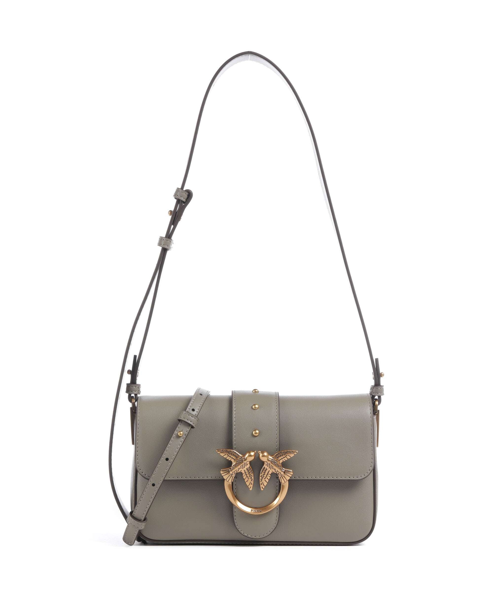 Pinko Love One Mini Slouchy Shoulder bag noce/antique gold