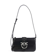 Pinko Love One Mini Slouchy Skuldertaske nero limousine/matt silver