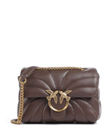 Pinko Love Puff Mini Skuldertaske marrone castano/antique gold