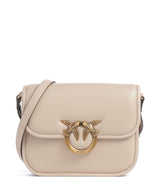 Pinko Love One Mini Crossover taske beige/grigio fumo/antique gold