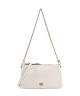 Pinko Double Mini Skuldertaske bianco seta/antique gold