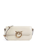 Pinko Love Box Horizontal Shoulder bag bianco seta/antique gold