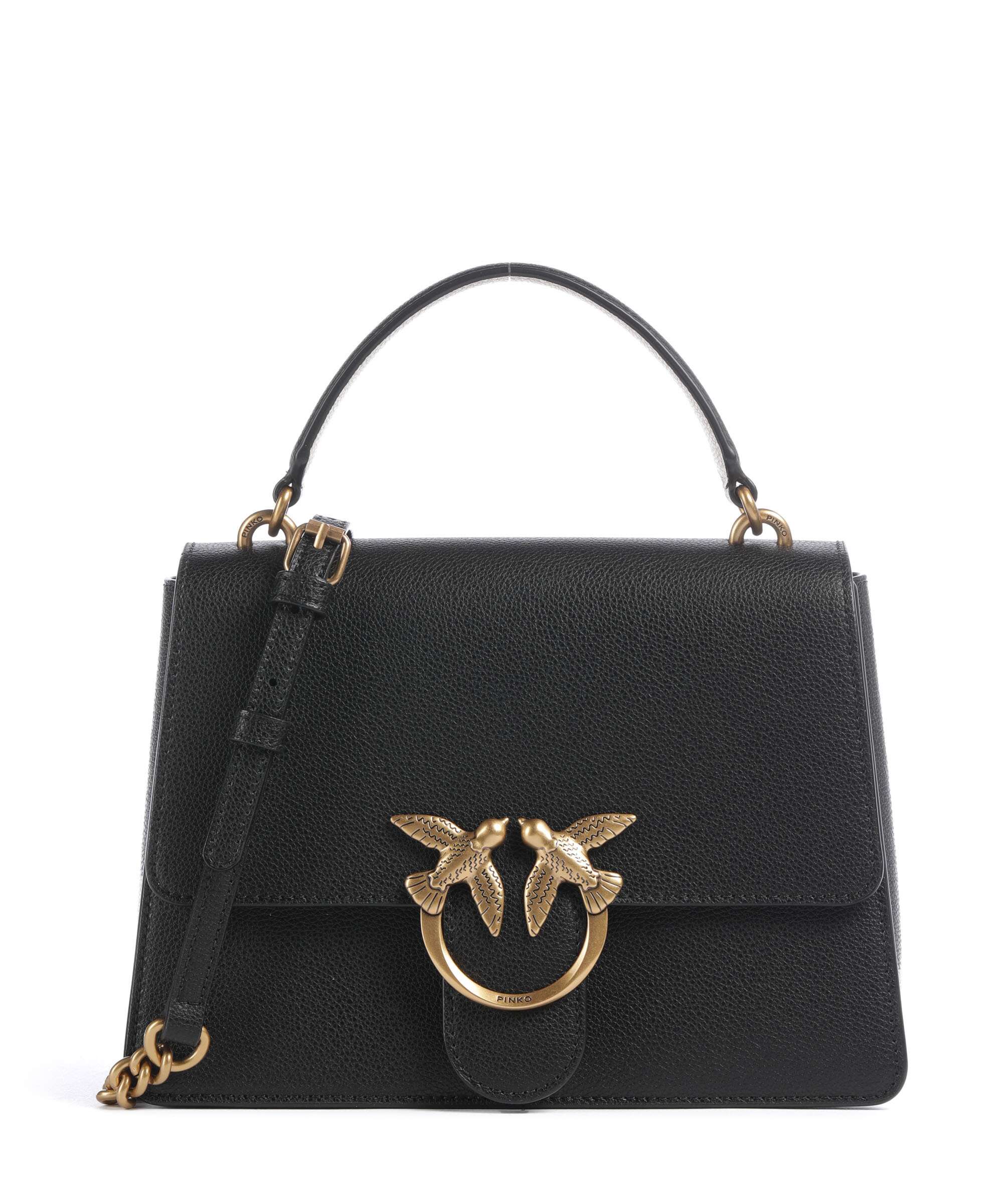Pinko Love One Classic Handbag nero/beige/antique gold