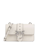 Pinko Love One Mini Crossover taske bianco seta/old silver