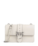 Pinko Love One Classic Crossover taske bianco seta/old silver
