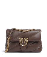 Pinko Love Puff Classic Skuldertaske marrone castano/antique gold