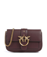 Pinko Love One Pocket Pung cioccolato amaro/antique gold