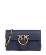 Pinko Love One Wallet blu indaco ombroso/antique gold