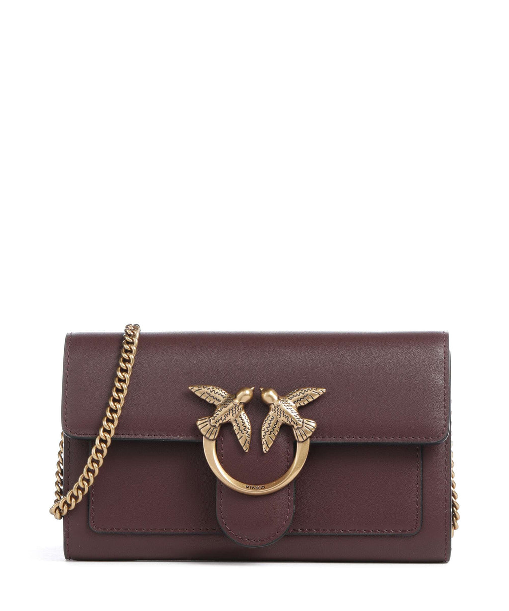 Pinko Love One Wallet cioccolato amaro/antique gold