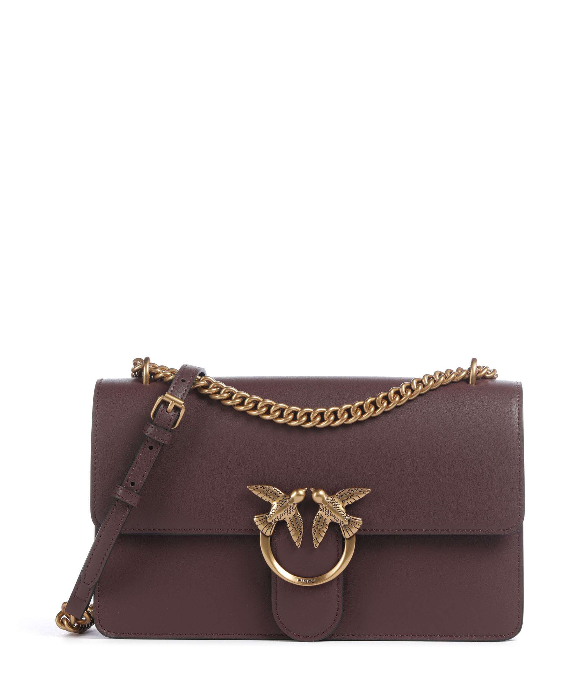 Pinko Love One Classic Shoulder bag cioccolato amaro/antique gold