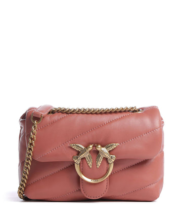 Pinko Love Puff Baby Skuldertaske marrone aragona/antique gold