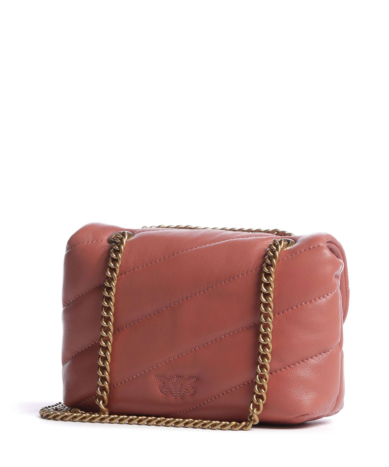 Pinko Love Puff Baby Shoulder bag marrone aragona/antique gold