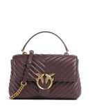 Pinko Love Lady Puff Classic Håndtaske cioccolato amaro/antique gold