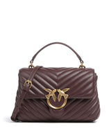 Pinko Love Lady Puff Mini Håndtaske cioccolato amaro/antique gold