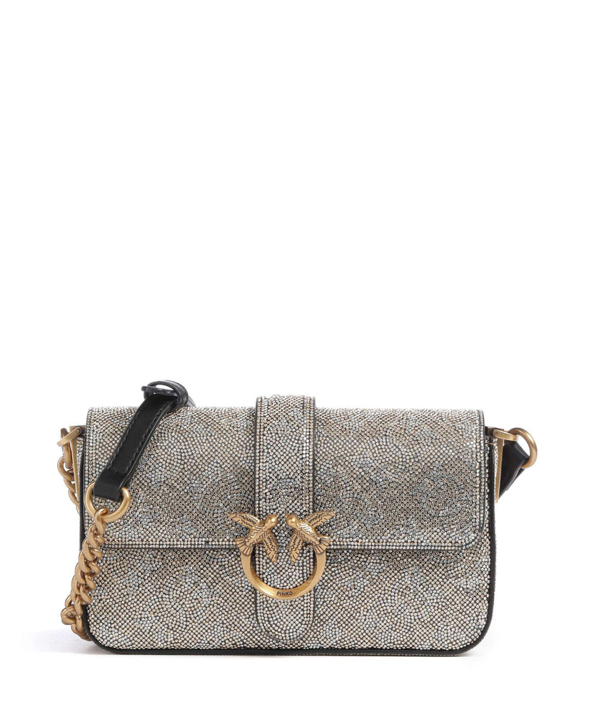Pinko Love One Baby Slouchy Crossbody bag oro/antique gold