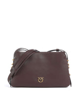 Pinko Triplet Mini Crossover taske rosso mogano/antique gold