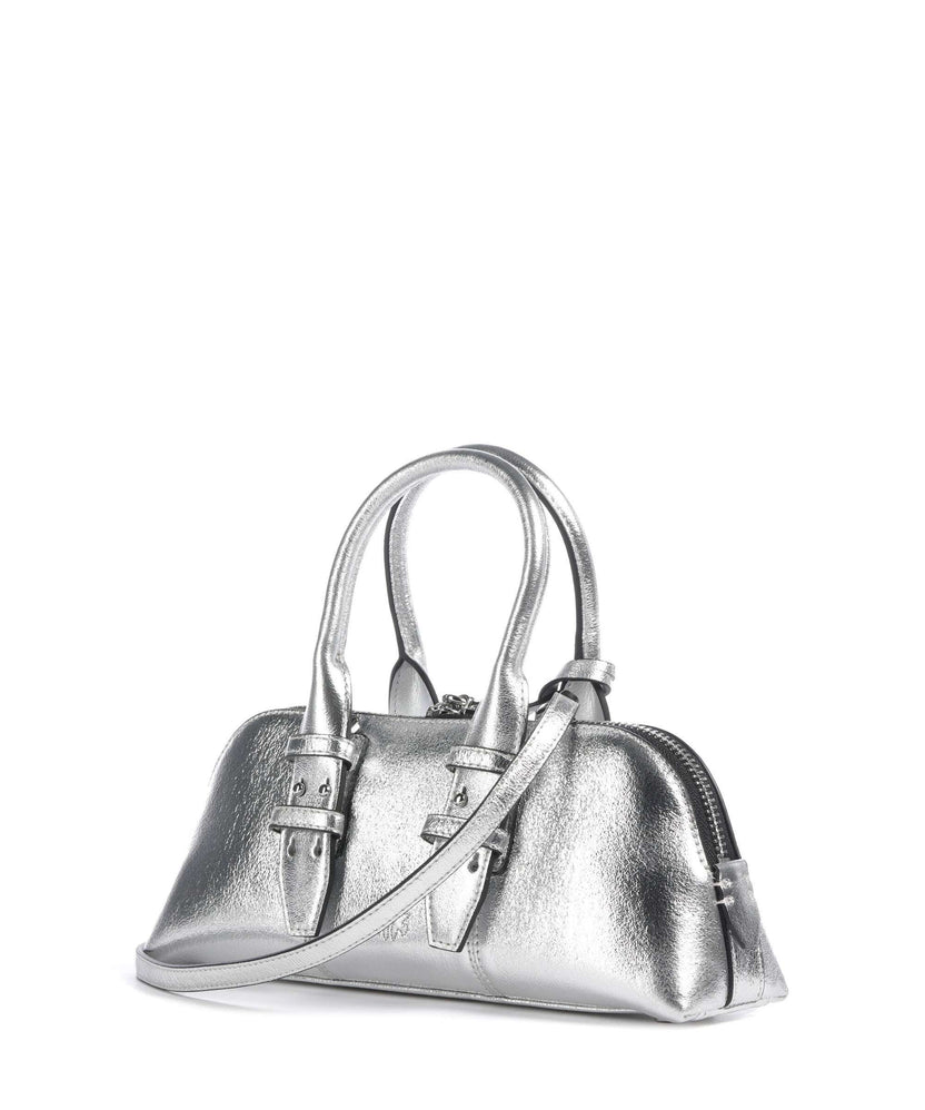 Pinko Bowling Horizontal Handbag argento/nickel lucido