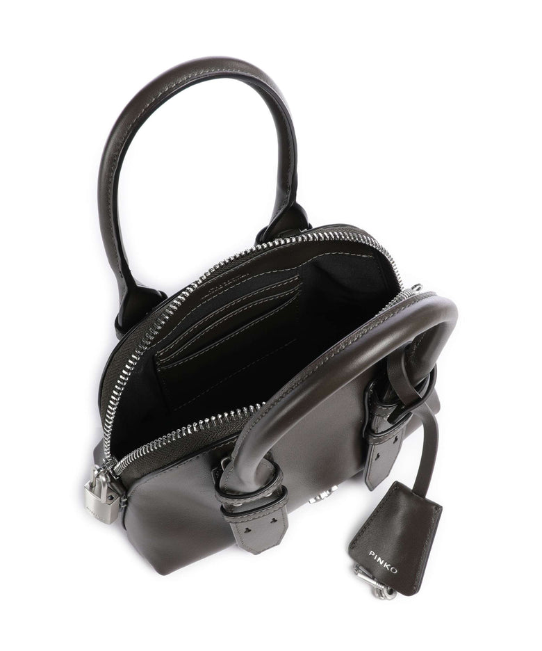 Pinko Bowling Mini Handbag verde fango/matt silver