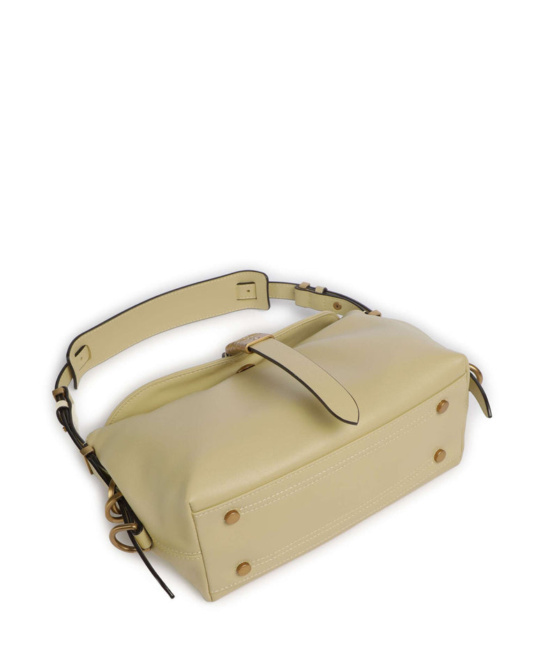 Pinko Saddle Horizontal Mini Shoulder bag giallo vaniglia/antique gold