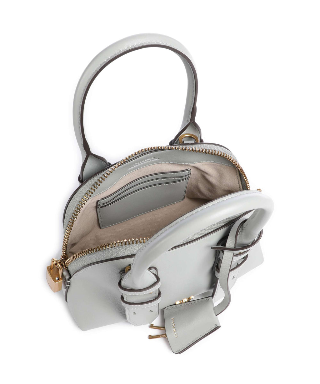Pinko Bowling Mini Handbag grigio perla/antique gold