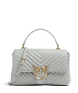 Pinko Love Lady Puff Classic Håndtaske grigio perla/antique gold