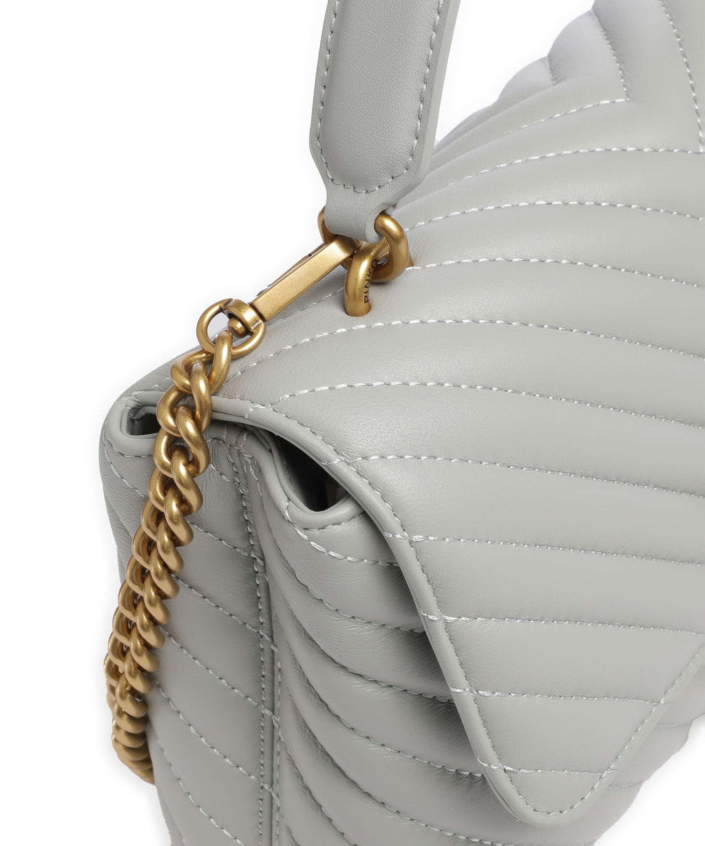 Pinko Love Lady Puff Classic Handbag grigio perla/antique gold