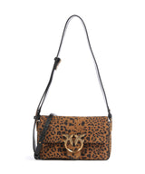 Pinko Love One Mini Slouchy Skuldertaske brown