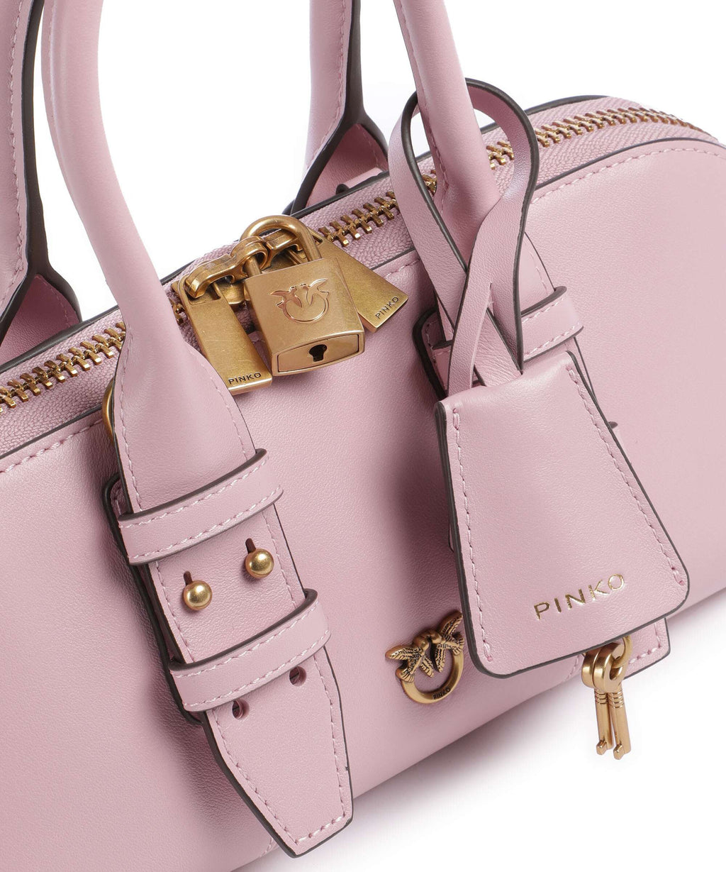 Pinko Bowling Horizontal Handbag rosa chiaro/antique gold