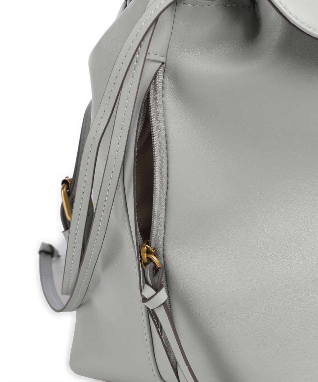 Pinko Saddle Backpack bag grigio perla/antique gold
