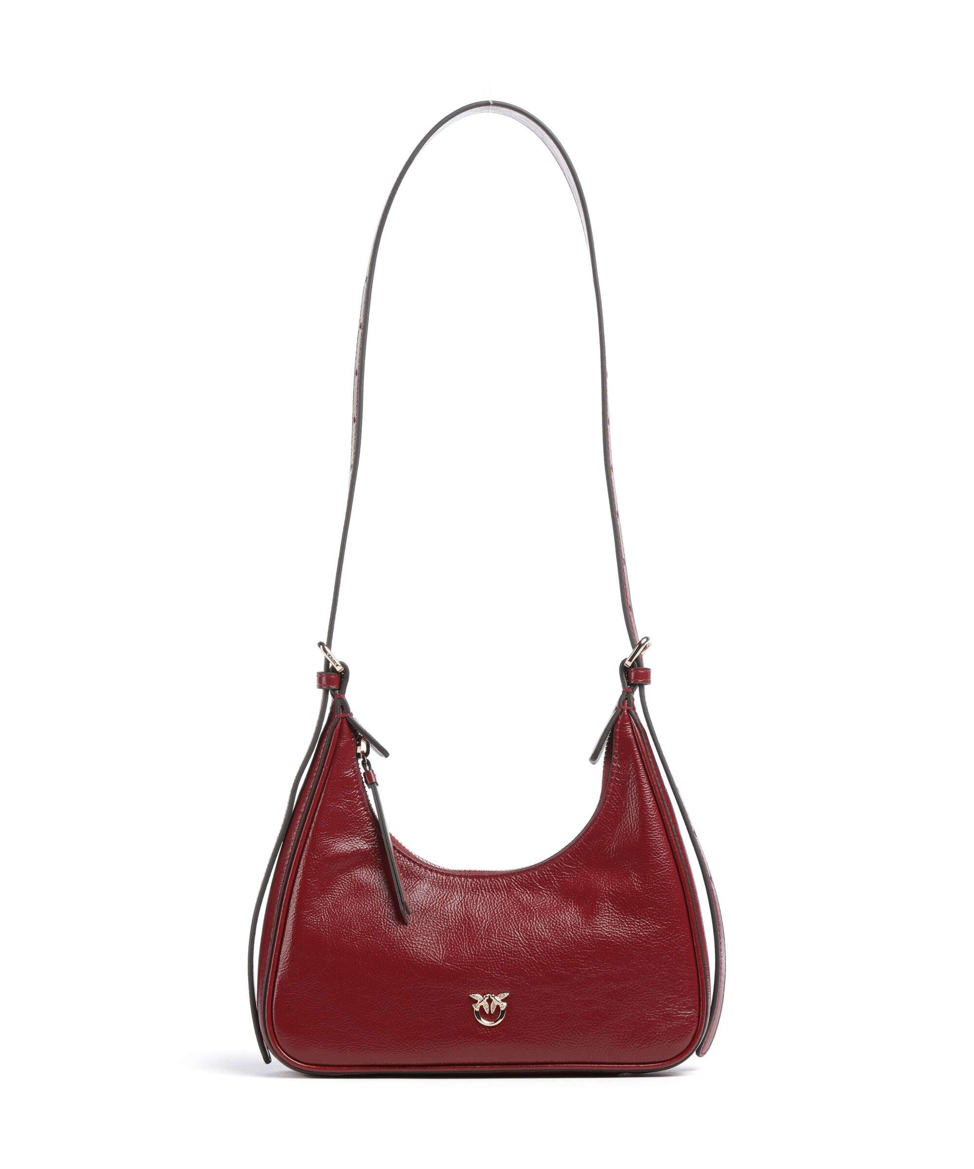 Pinko Miss Pinko Mini Shoulder bag rosso scuro/gold mordore