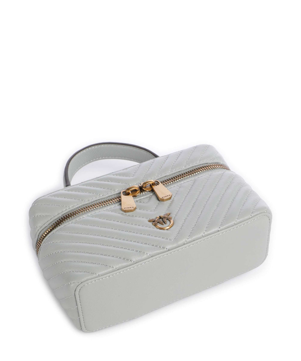 Pinko Vanity Mini Handbag grigio perla/antique gold