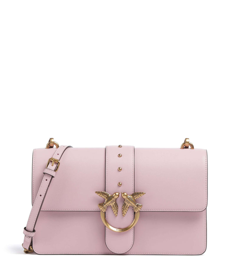 Pinko Love One Classic Crossbody bag rosa chiaro/antique gold
