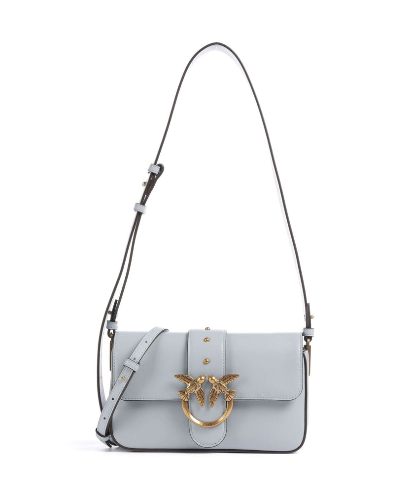 Pinko Love One Mini Slouchy Shoulder bag azzurro celeste/antique gold
