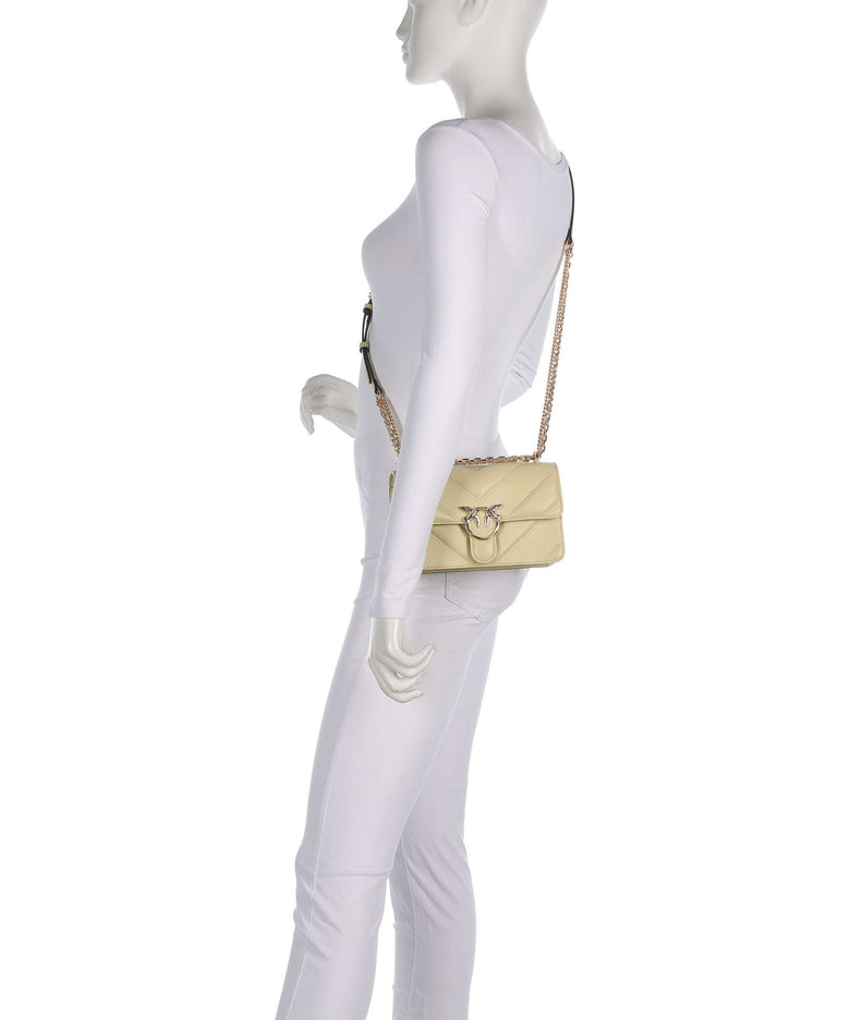 Pinko Love One Mini Shoulder bag giallo pastinaca/gold mordore