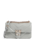 Pinko Love One Mini Crossbody bag grigio perla/gold mordore