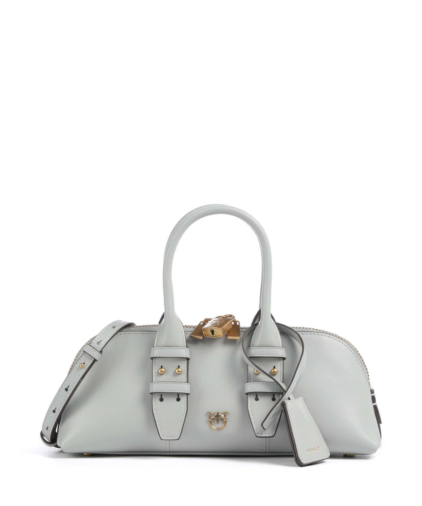 Pinko Bowling Horizontal Handbag grigio perla/antique gold