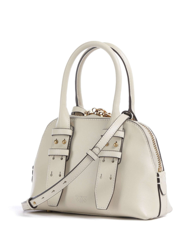 Pinko Bowling Mini Handbag bianco seta/antique gold