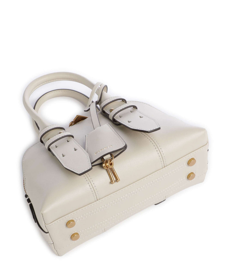 Pinko Bowling Mini Handbag bianco seta/antique gold