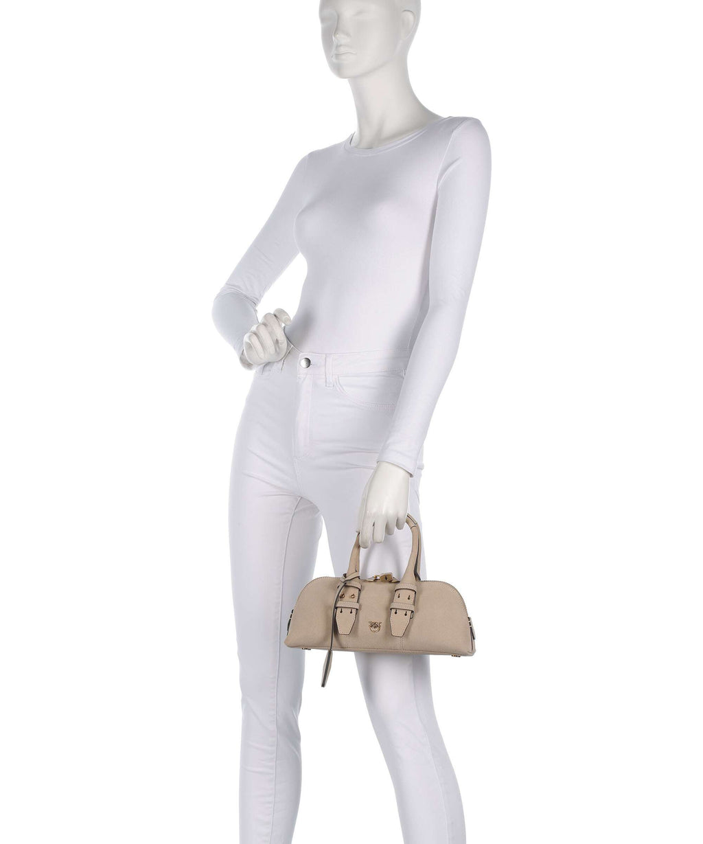 Pinko Bowling Horizontal Handbag beige/grigio fumo/antique gold