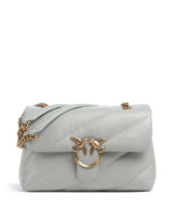 Pinko Love Puff Classic Skuldertaske grigio perla/antique gold